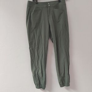 Marmot Green Front Zip Jogger Pants Women's Size 8 DISCOUNT SHIPPING
